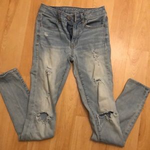 AE American Eagle Hi-Rise Jegging super stretch 00